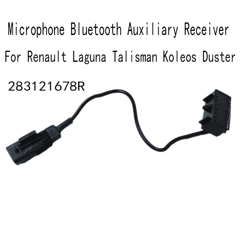 Mikrofónový bluetooth pomocný prijímač automobilový mikrofón aux pre prijímač pre Renault Laguna Talisman Koleos Duster 283121678R