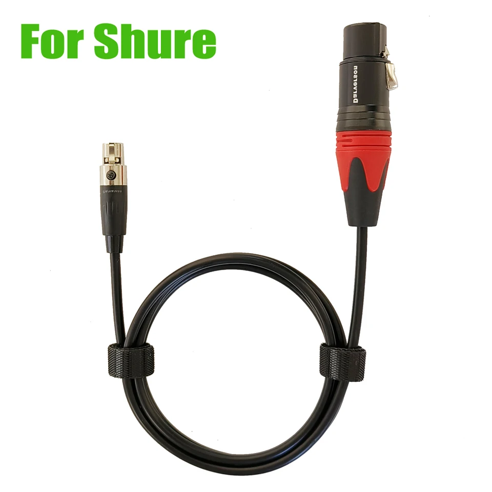 Mikrofónový kábel TA4F až XLR pre bezdrôtový mikrofónový systém s mic System Shure BodyPack