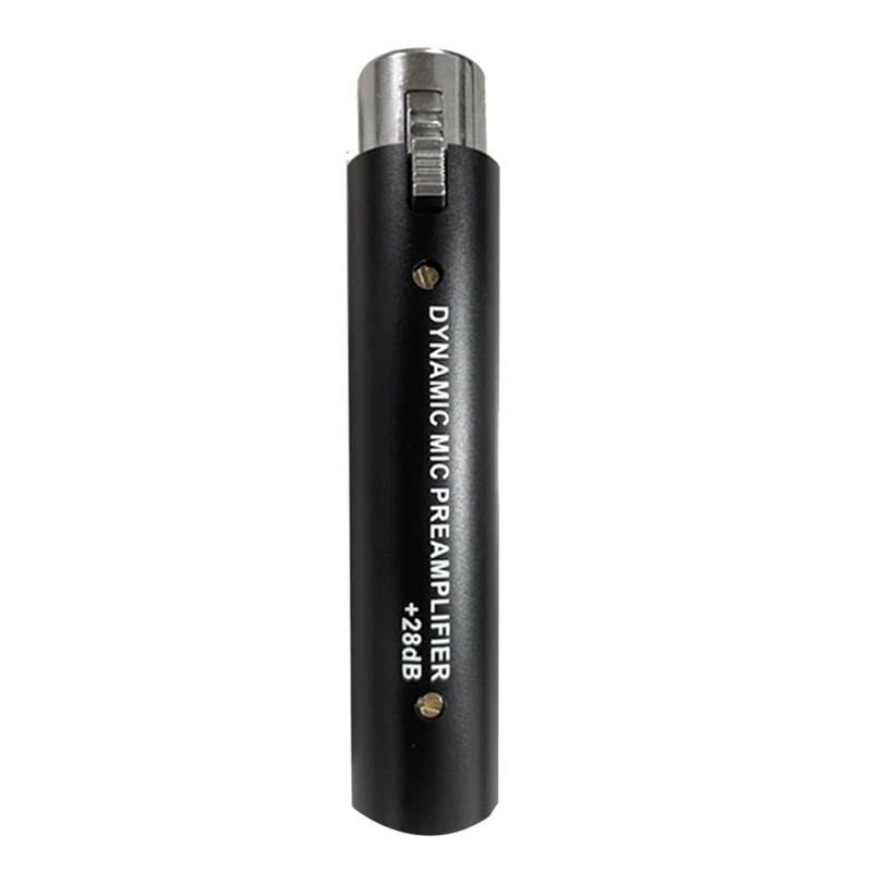 Mikrofónový predzosilňovač pre DM1 Dynamic 28dB Zisk MIC zosilňovača pre dynamické a pasívne pásky mikrofóny