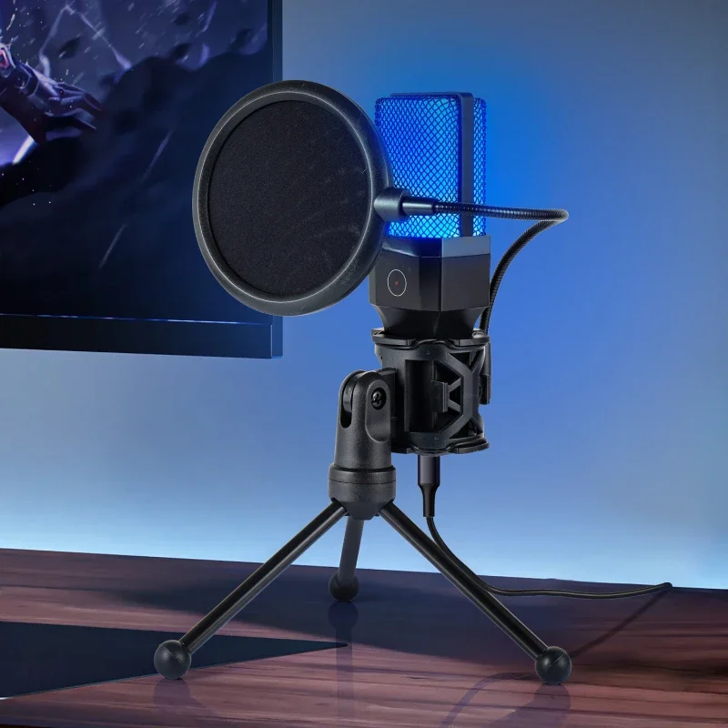 Mikrofónový stojan Gaming Mic Tarde Mount Recording Equipment pre podcast nahrávacie štúdio prenosný počítač Držiteľ mikrofónu mikrofónu