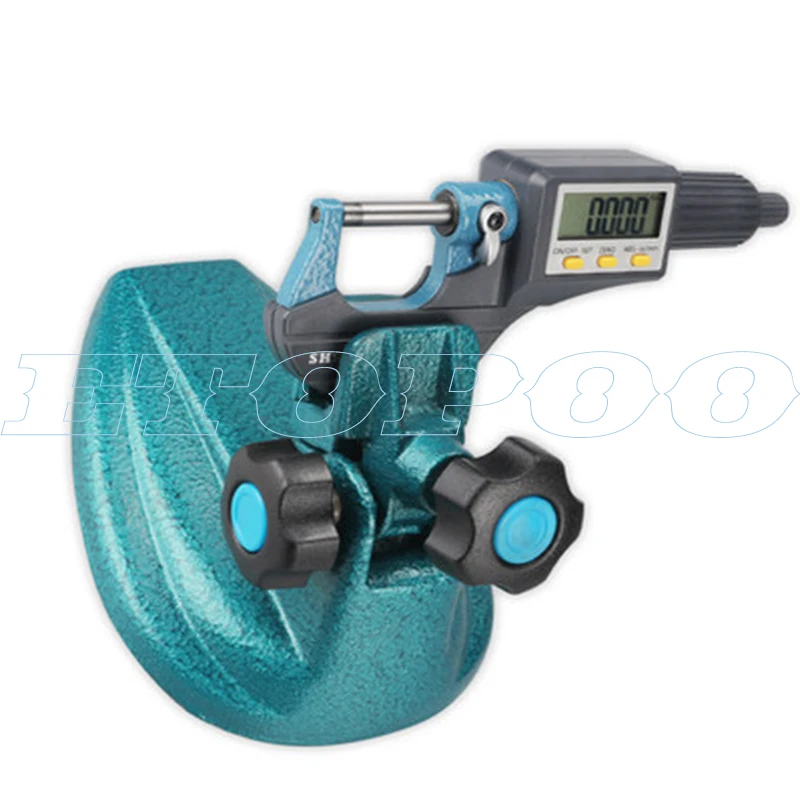 Mikrometrová základňa zosilnená mikrometer frakčná karta meracia kapacita sedadla pre digitálny mikrometer 0-25 mm 0,001 mm