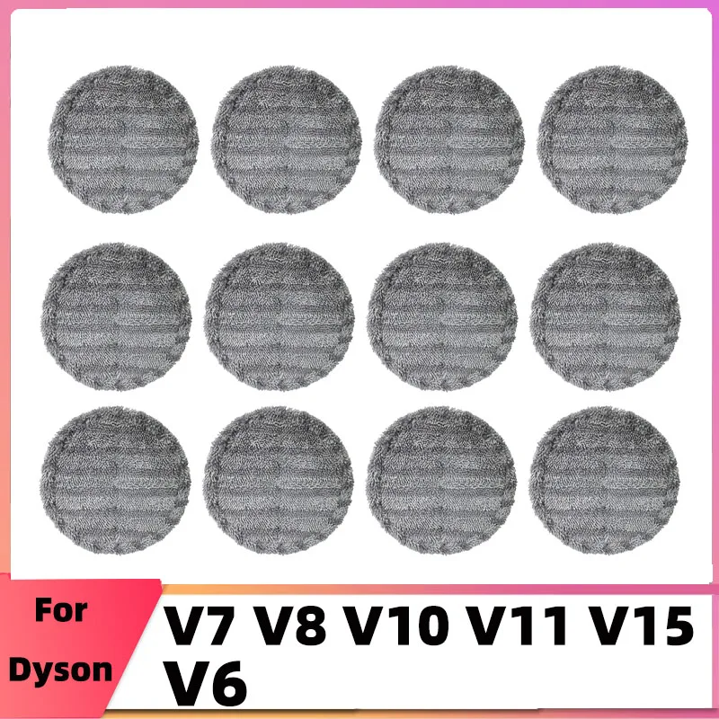 Mikrovláknová handrička pre dyson V6 V7 V8 V10 V11 V12 V15 Vlhký suchý elektrický mopový kefový kefový podložku Vákua
