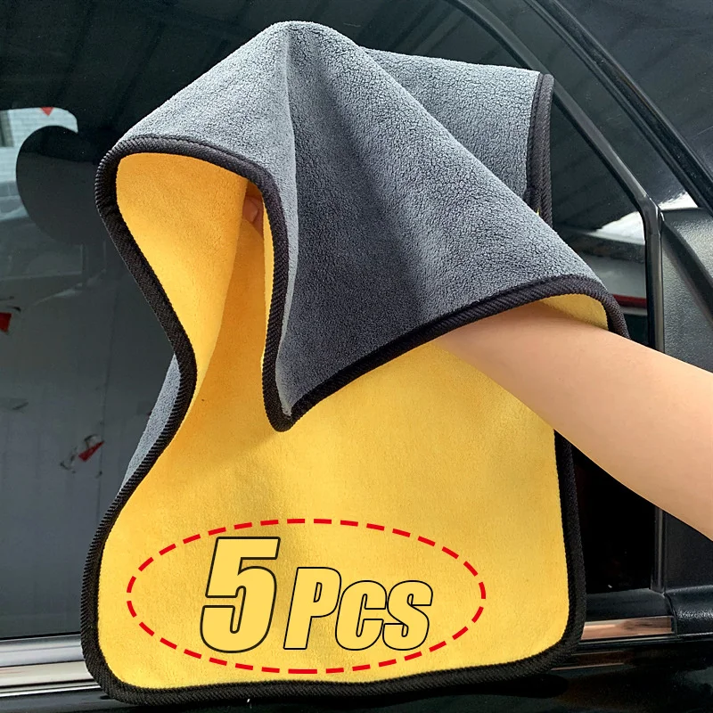 Mikrovláknové čistenie uteráka zahusťuje mäkké sušiace handrium pre umývanie uterákov dvojvrstvou Čisté handry 30/40/60 cm