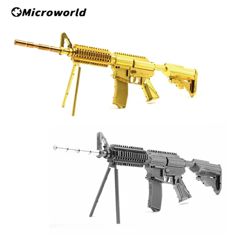 Mikroworld 3D kovové hračky Hračky Military M4A8 Carbines Modely súprav