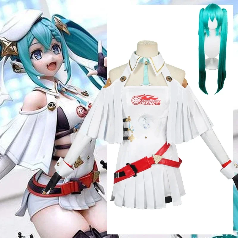 Mikuu 2023 Racing Miku Cosplay kostýmy anime halloween kostýmy žien ženy