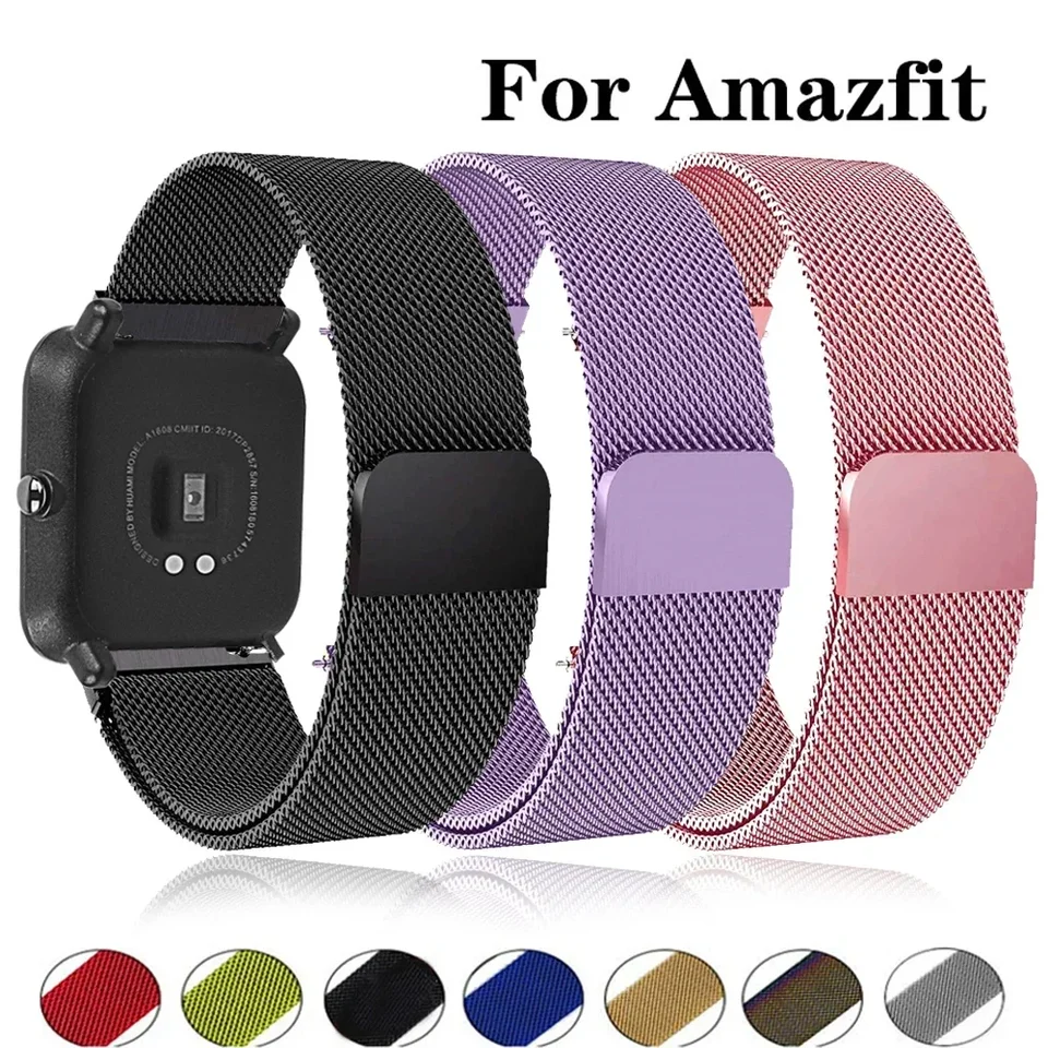 Milanese Loop pre AmazFit GTS 4/GTS 4 MINI/GTS 3/GTS 2E/GTS 2 MINI/GTR 4 NÁKLAD 20 mm 22 mm náramok Amazfit BIP 5 STRAP 5