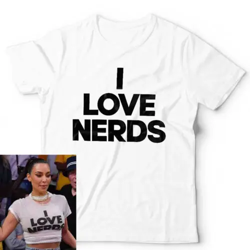 Milujem Nerds Kim Tshirt Unisex & Kids Funny Geek Y2K 2000. rokov 90. roky nerdy kultúra