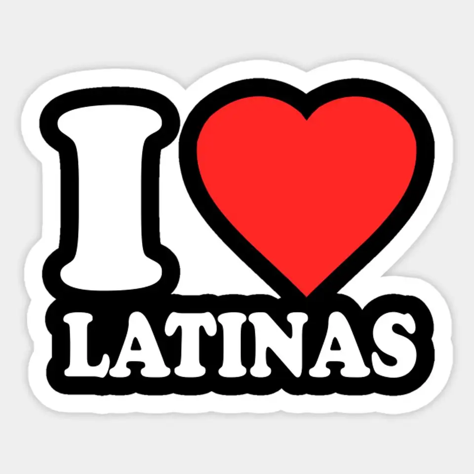 Milujem nálepku Latinas pre latinské dekorácie spálne auto roztomilý karikatúra módny verejný kufor