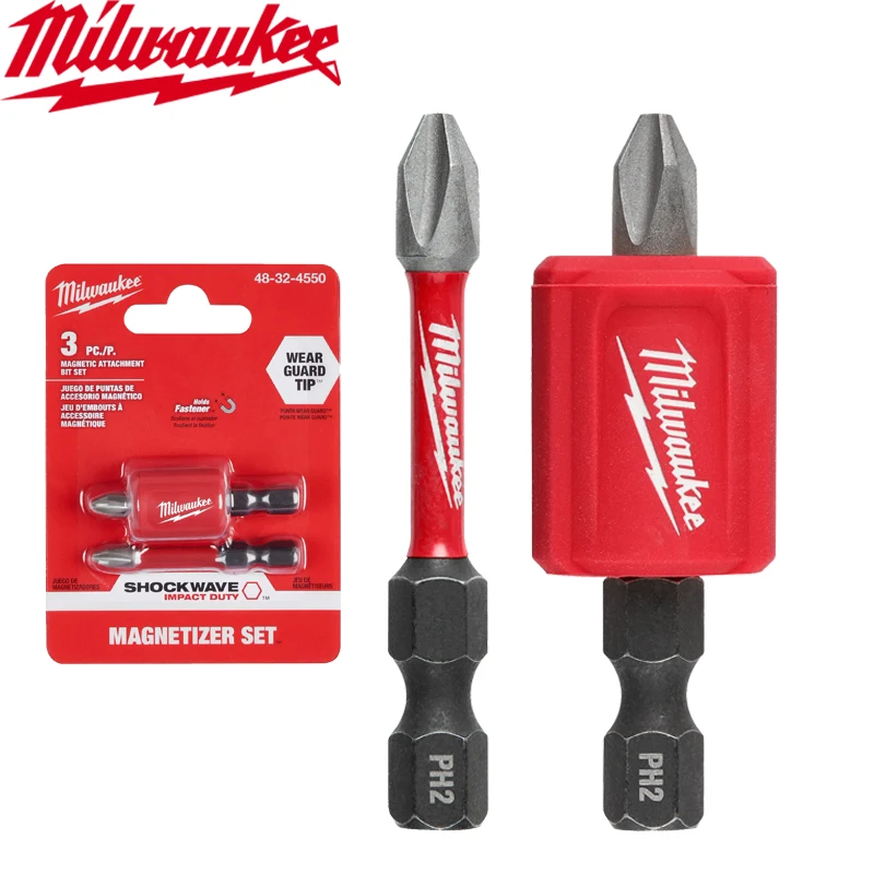 Milwaukee 48-32-4550 PH2 Magnetické vŕtacie bity bity nárazové vplyvy Duty High Hardness Power Bit Set-3ks