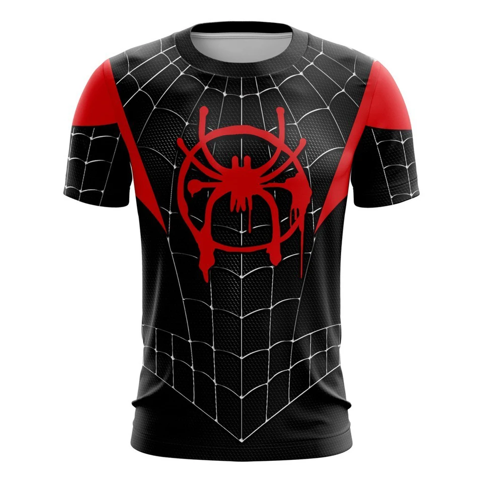 Mimoriadny pavúk muž Tričko Man Spider Miles Morales Spider Man Uniforma 3D Spider Man Series vesmír Partelé tričko