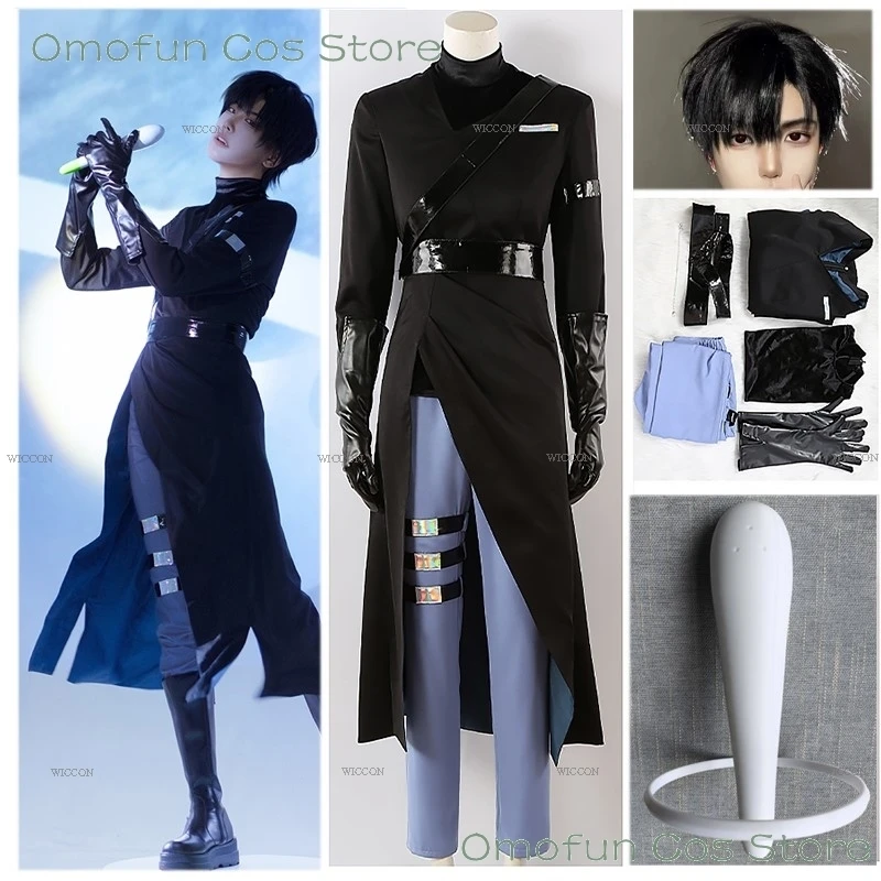 Mimozemská pódium Anime Ivan Cosplay kostým čierny zármutok oblek