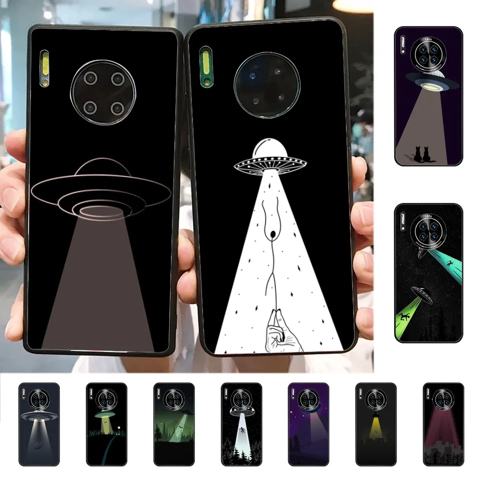 Mimozemšťan Marťan UFO telefónny prípad pre Huawei Mate 10 20 30 40 50 Lite Pro Nova 3 3i 5 6 SE 7 PRO 7SE