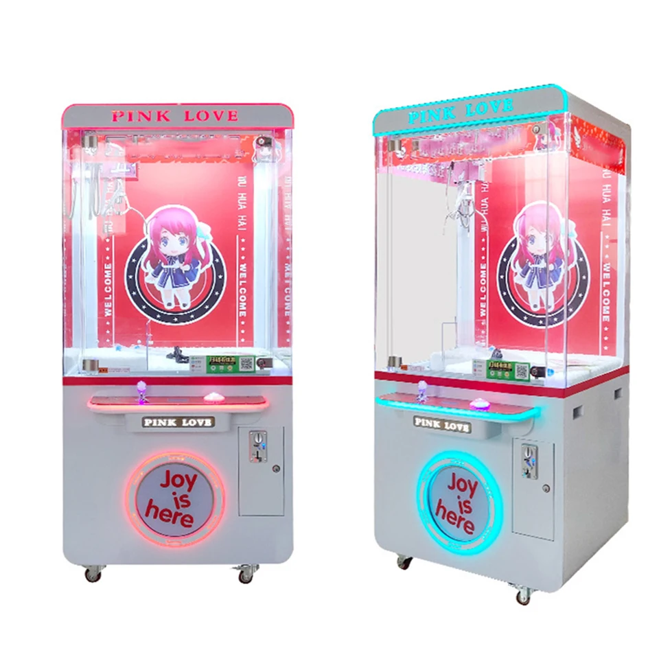 Mince ovládané bábiky Claw Game Machine Arcade Pink Toy Gift Stroj Lacné darčekové hračky Claw Game stroj na predaj