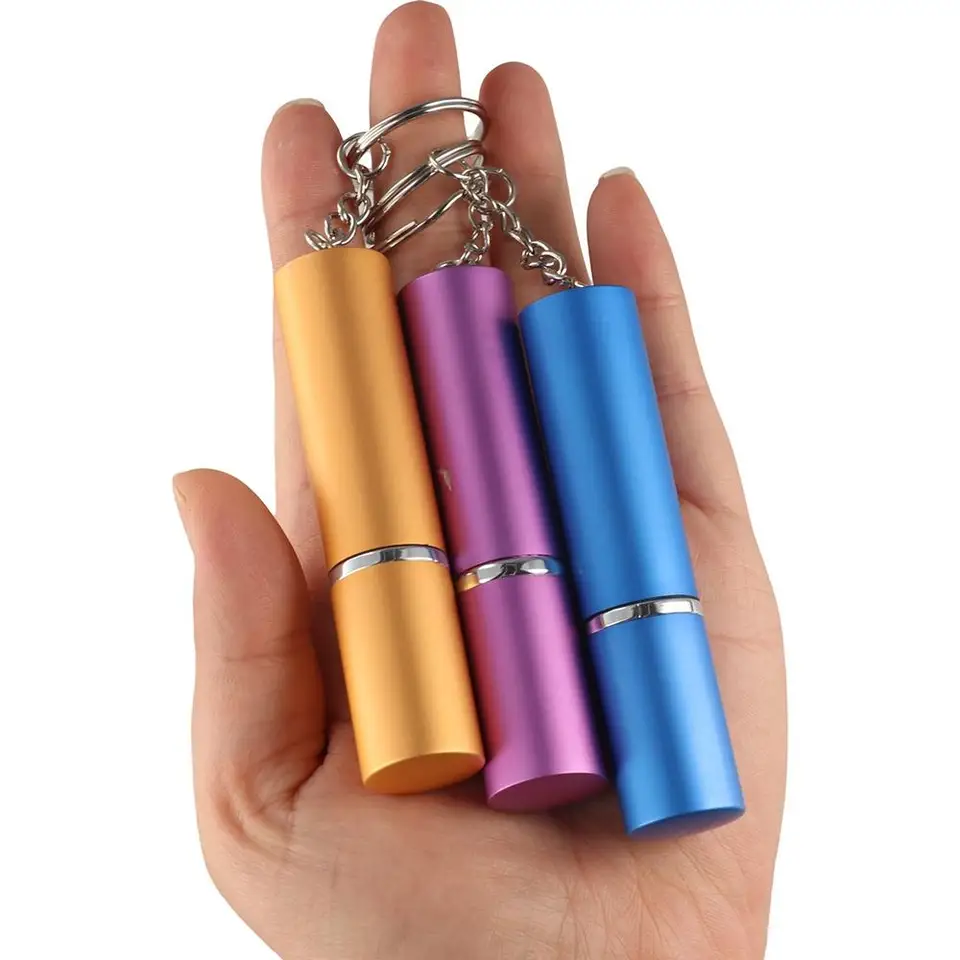 Mini 10 ml prázdna fľaša Parfumy Kompaktné s keychain sprejovými tekutinovými fľašami prenosné kovové lisovacie fľaše Ženy
