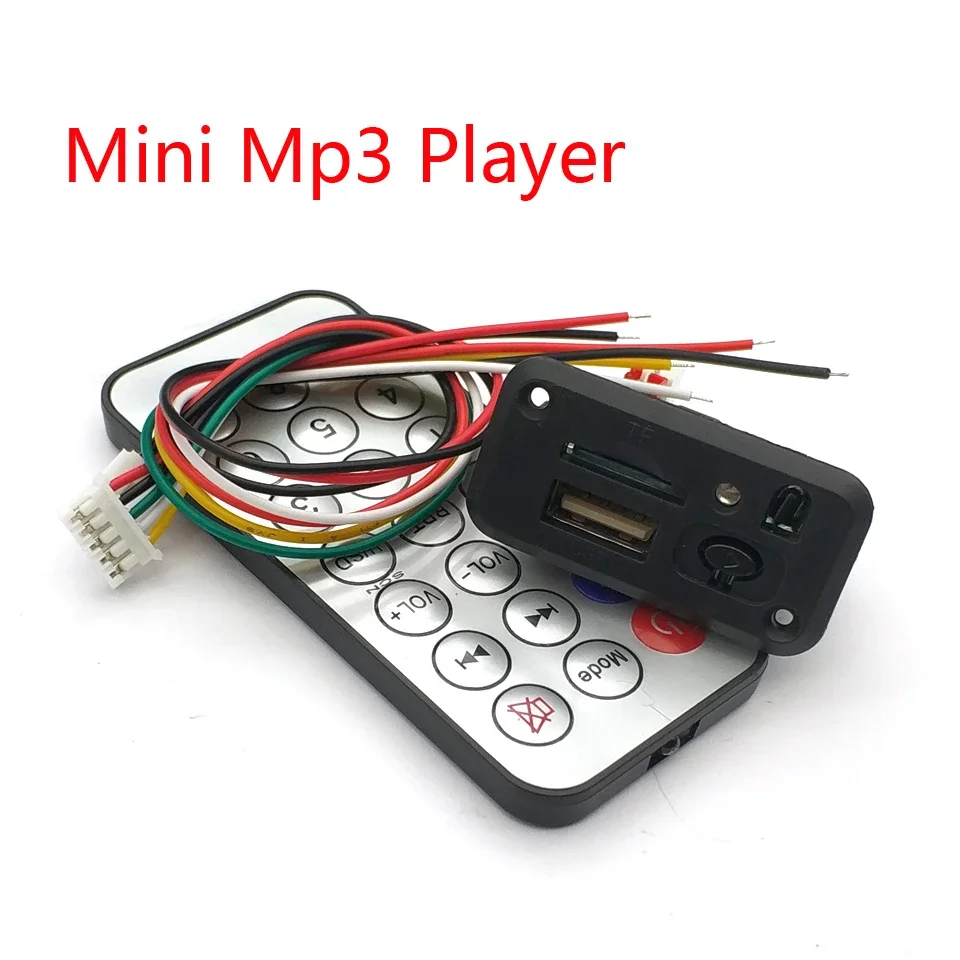 Mini 12V MP3 Audio Decoder Board Disoder Decoding Decoding MP3 Player stereofónny dvojkanálový zvukový výstup podporu TF karta U Disk
