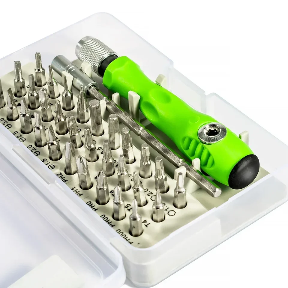 Mini 32-v-1 presný skrutkovač sada Magnetic Phillips BITS Multifunkčná súprava nástrojov na opravu ruky pre okuliare na hodinky PC PC