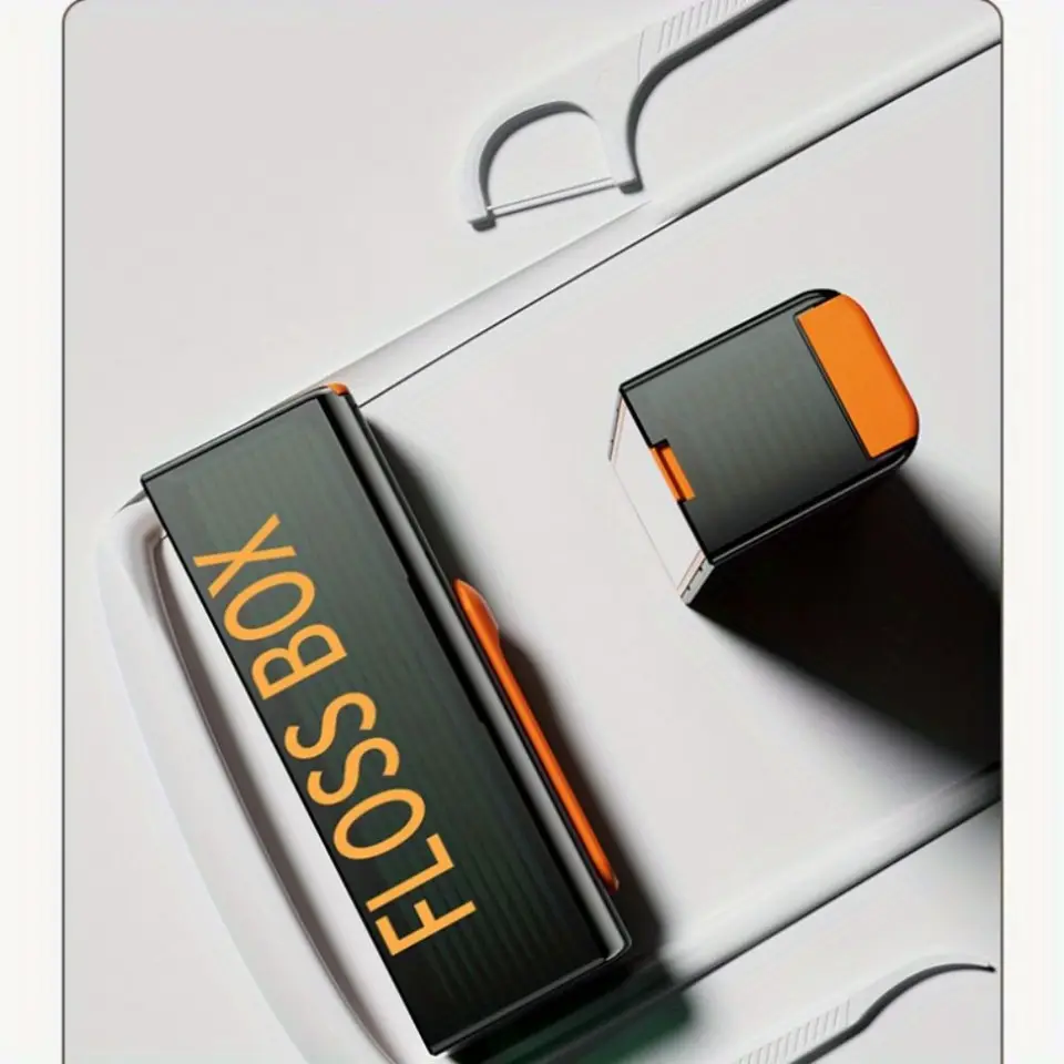 MINI Automatické vyskakovacie zubné zubné flóty Opätovne použiteľné prachovo odolné vprava zubná nlór Pick DispenSer Creativity Mirror Design Design Case Case Case