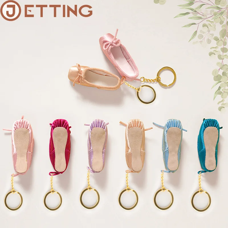 Mini baletné topánky Keychain Pointe Shoes Keyrings Ručne vyrobená pointe topánka kúzlo tašku Penddant darček pre milovníkov tanca