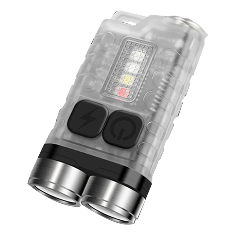 Mini baterka USB nabíjateľná baterka, malá vrecká vonkajšia nepremokavá svetlo