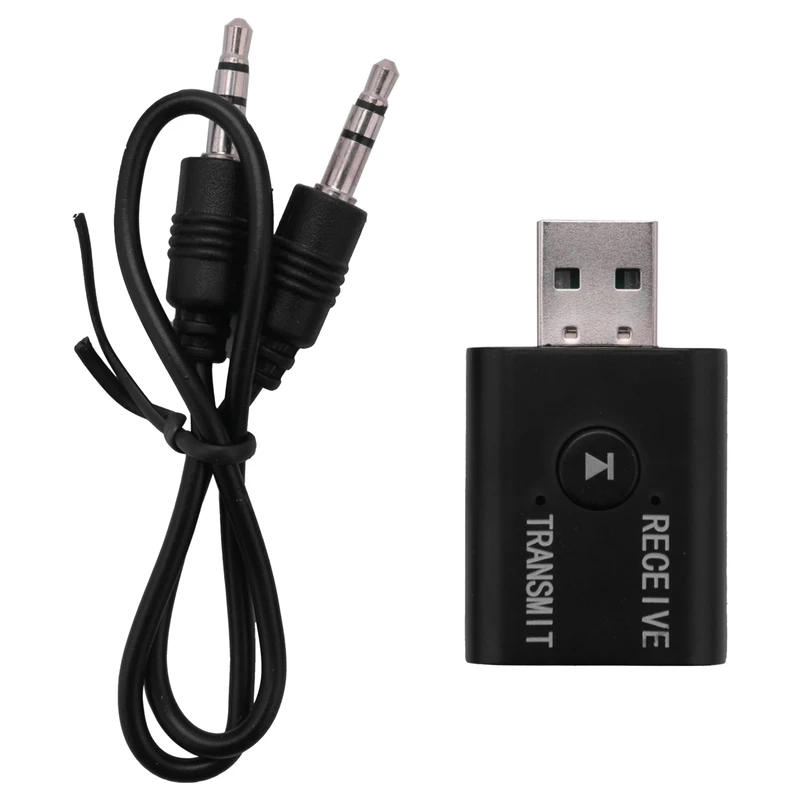 Mini bezdrôtový adaptér prijímača Bluetooth 5.0 Audio vysielač stereofónny dongle aux USB 3,5 mm pre PC prenosné televízor