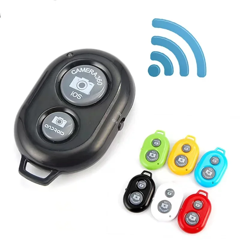 Mini Bluetooth fotoaparát kompatibilný s diaľkovým ovládačom fotograf Photo Release Button Telefón selfie pre iOS/Android Smartphones