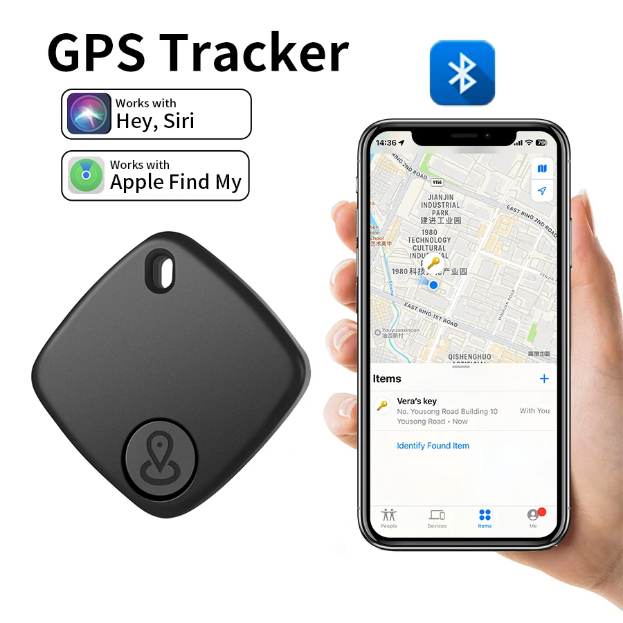 Mini Bluetooth sledovanie zariadenia pre Apple Nájdite moju aplikáciu Smart Tag Kid Pet Pet Car GPS Tracker Locator Proti-Lost Alarm Reemperder Zariadenie