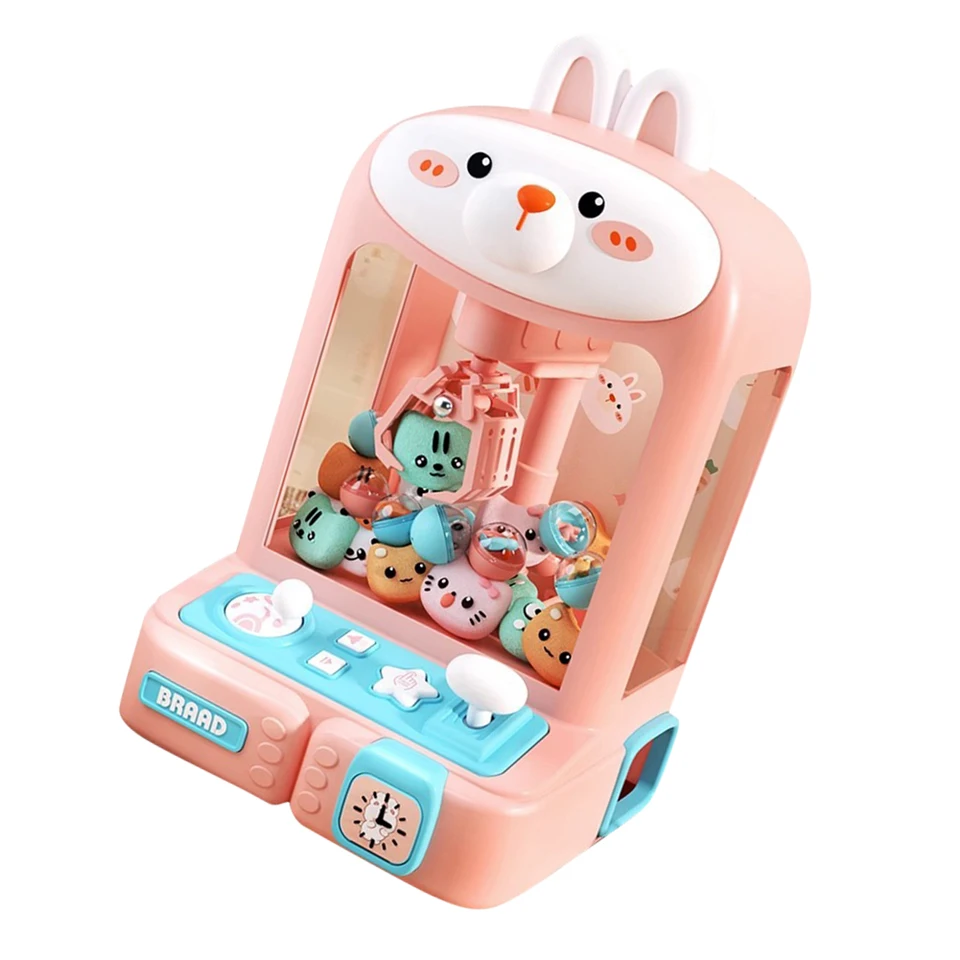 Mini Claw Machine Elektronická arkádová hra v interiérovej hračke nastaviteľné zvuky a hudobné hračky Crane Hračky pre dievčatá a chlapci