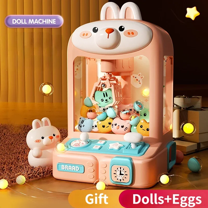 Mini Claw Machine Hračky pre deti Automatické mince prevádzkované hracie hry arkádové stroje pre deti Dojky v predaji k narodeninám darček k narodeninám