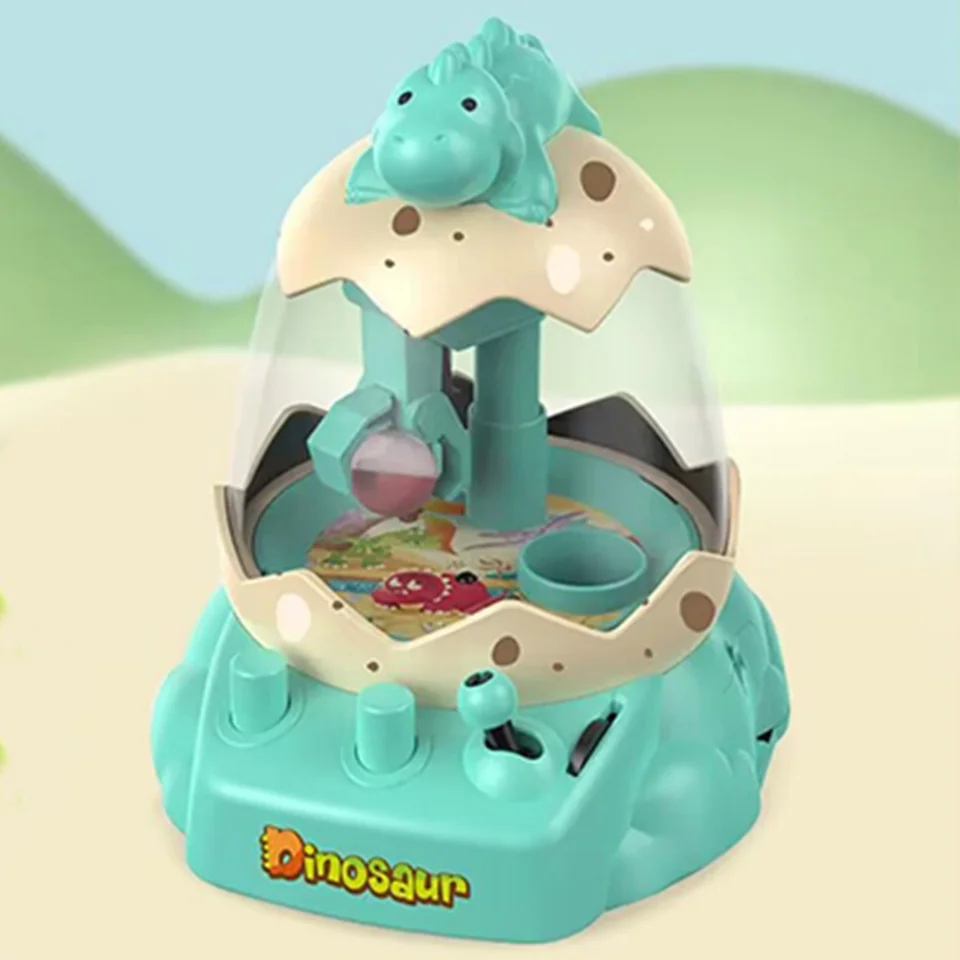 Mini Claw Machine, malá dinosaurová hračkárska pazúra, miniatúrna ručná pazúrová súprava malá arkádová hra darček k chlapcovi dievča