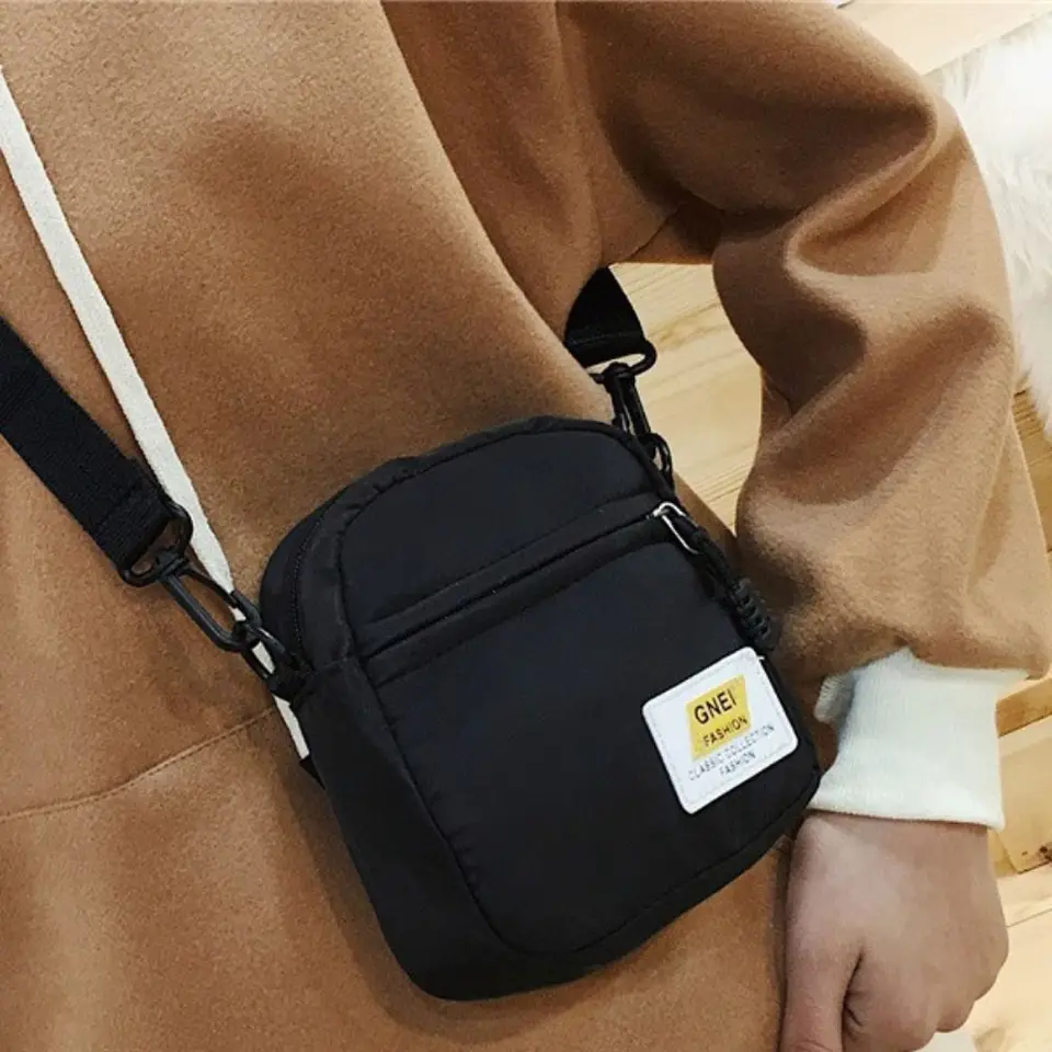 Mini Crossbody Bag Cute Simple Canvas Messenger Bag Tack Bag Dievčatá dievčatá