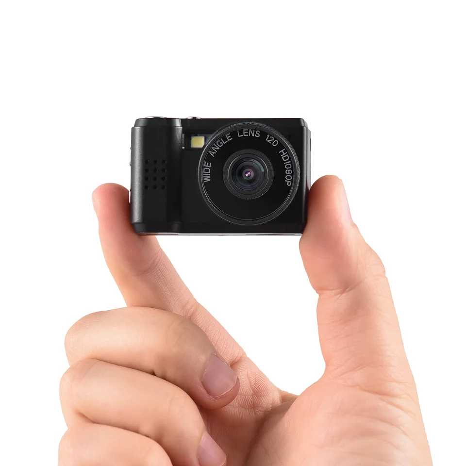 Mini digitálna videokamera 1080p kamkordér vstavaná batéria s LCD obrazovkou Flash pre fotografické video