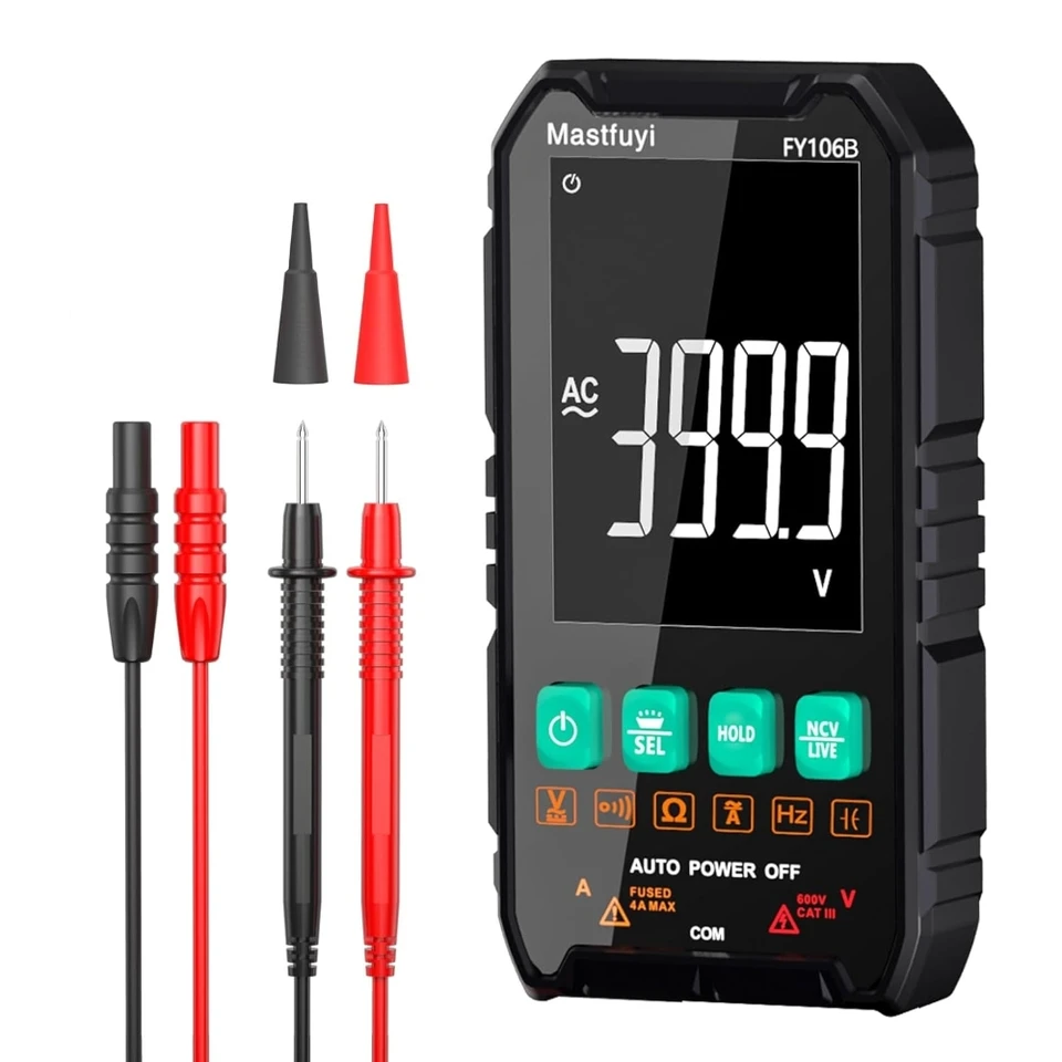 Mini digitálny multimetrový inteligentný elektrikár Tester pre kapacitu napätia DC/AC napätie OHM HZ NCV Professional Multiteter