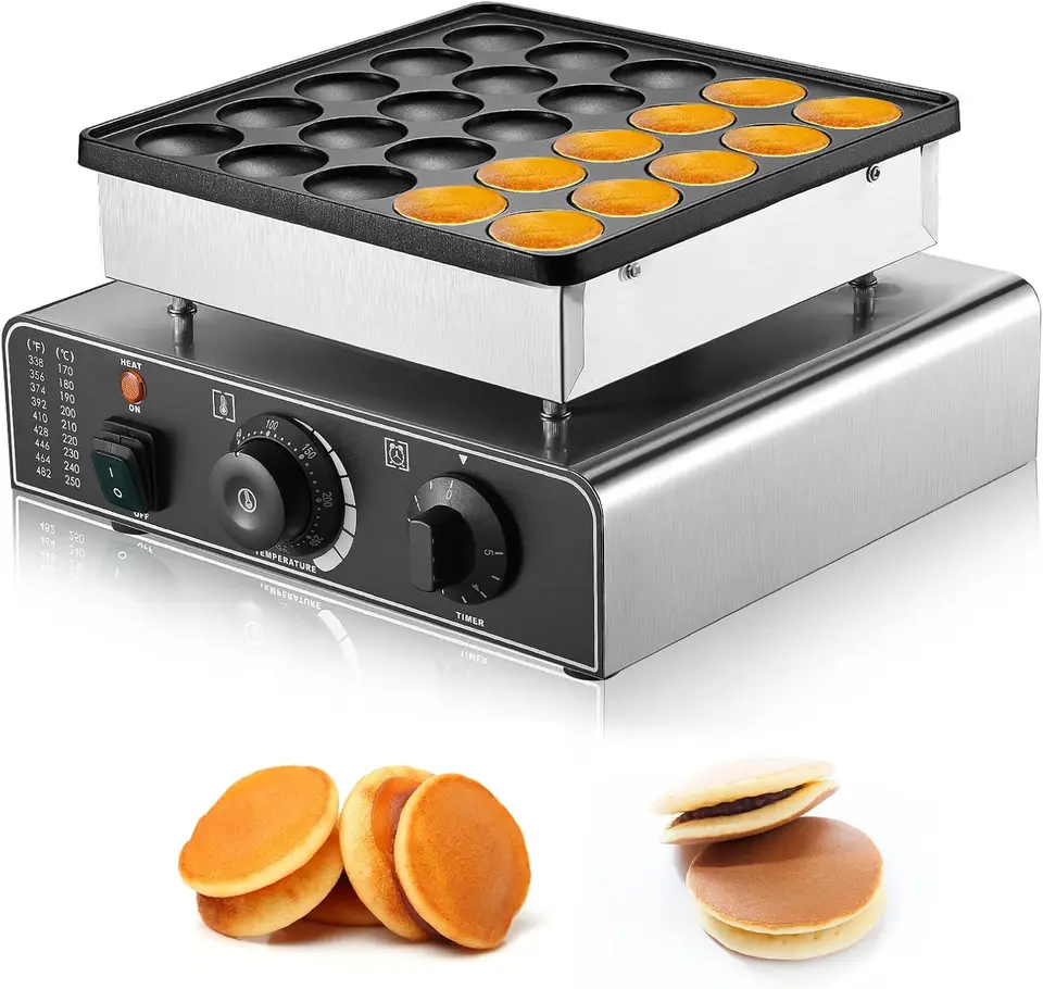 Mini Dutch Pancakes Maker Stroj, 25ks 850 W Commercia