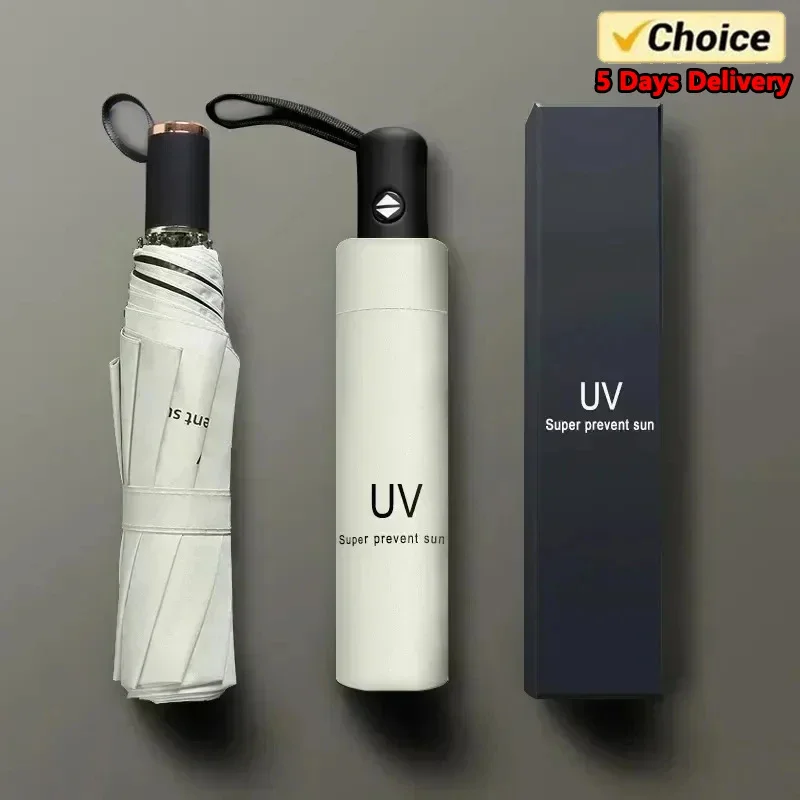 Mini dáždnik Automatické anti UV Rain Slnko dáždnik módne prenosné veterné svetlo Ženy Muž Deti s Parasol dáždnik