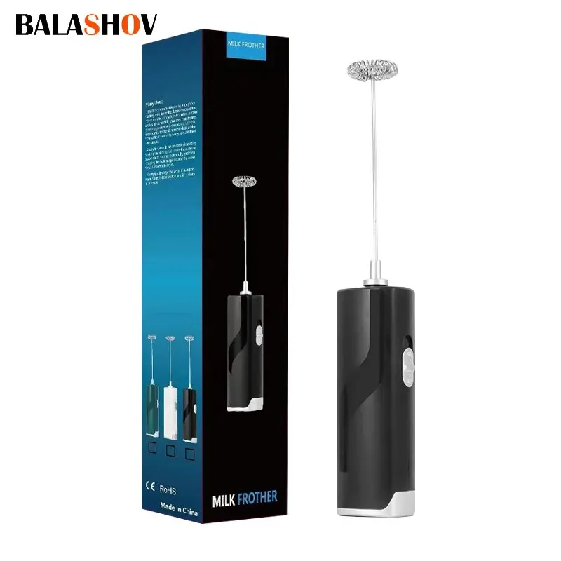 Mini elektrické mlieko Foamer Blender Wireless Coffee Whisk Mixer Skimer ručný vaječný šľahač cappuccino Frother Mixer do kuchyne