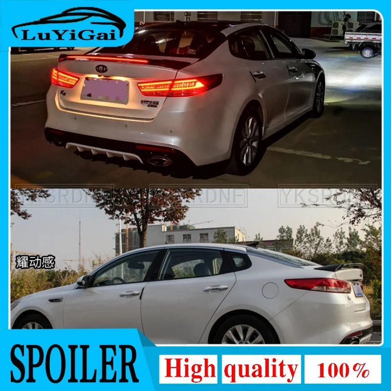 Mini Fashion Vysoko kvalitné ABS pre Kia Optima K5 2016 2017 2018 2019 Zadný kufrový krídlo K5 Primer alebo akékoľvek farebné spojlery