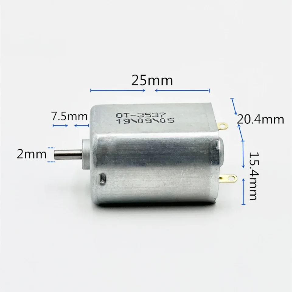 MINI FK-130PH-3537 Elektrický motor DC 1,5V-4,2 V 25000RPM vysokorýchlostný uhlíkový kef