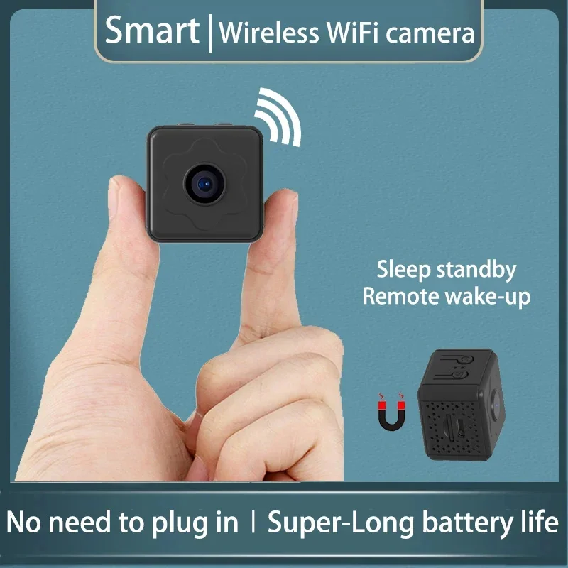 Mini fotoaparát bezdrôtový wifi diaľkový monitor fotoaparátu malá domáca kamera IP Nie je potrebné zapojiť super dlhú výdrž batérie