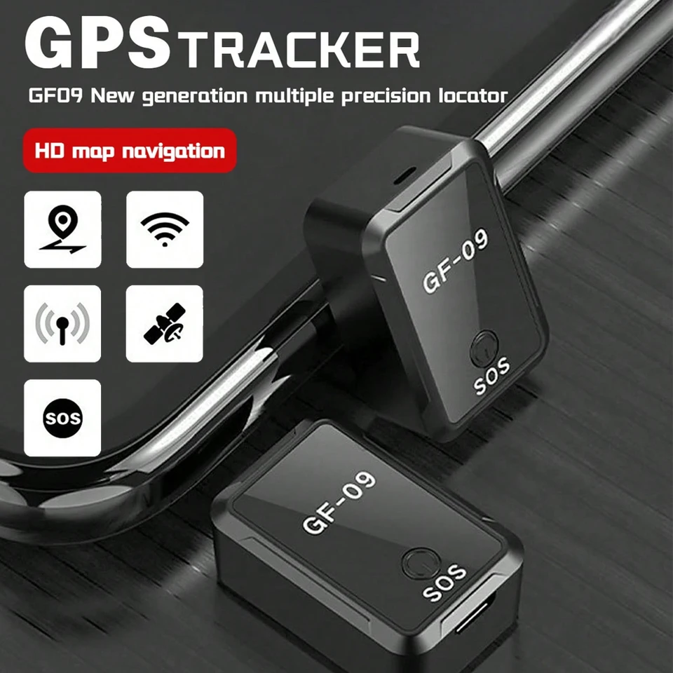Mini GF09 GPS Tracker Strong magnetický proti krádež auta WiFi polohovanie Finder Ovládanie vstavanej batérie Ochrana oplotenia LBS