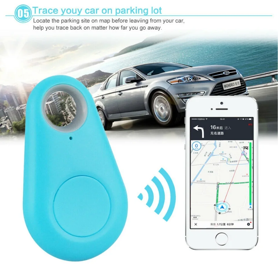 MINI GPS Tracker Bluetooth Outdoor Anti-Lost Zariadenie Pet Tracking Tracking Obojsmerné polohovanie LOS/Android Smart Locator Accessorie