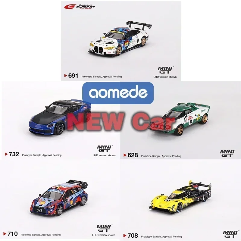 Mini GT 619 BMW M4 GT3 #7 Studie BMW M4 Cadillac Racing 2023 IMSA Diecast Automotive Model Ozdoby CAS Hračky