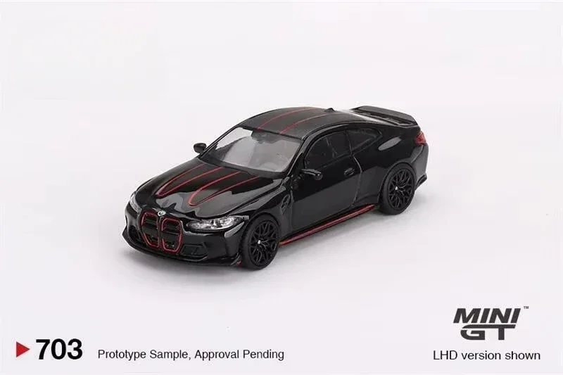 Mini GT pľuzgiere balenie 1:64 M4 CSL Black Sapphire LHD Diecast Model CAR