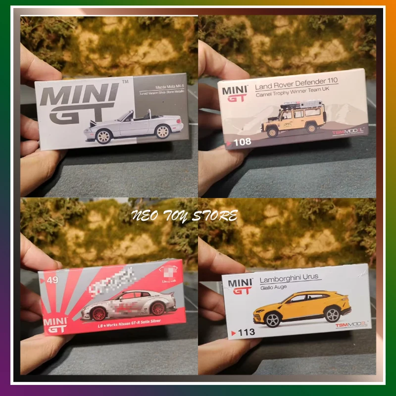 Mini GT Range Rover zliatina Kaido House Collectors Edition Edition zliatiny Model Limited edície séria gumových pneumatík narodeniny darčekové hračky