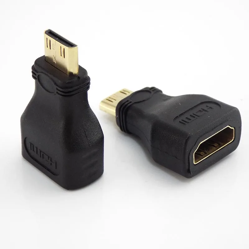 MINI HDMI-kompatibilný prevodník muž na štandardný predlžovací kábel adaptér Žena na mužský prevodník ZLADNÝ 1080P