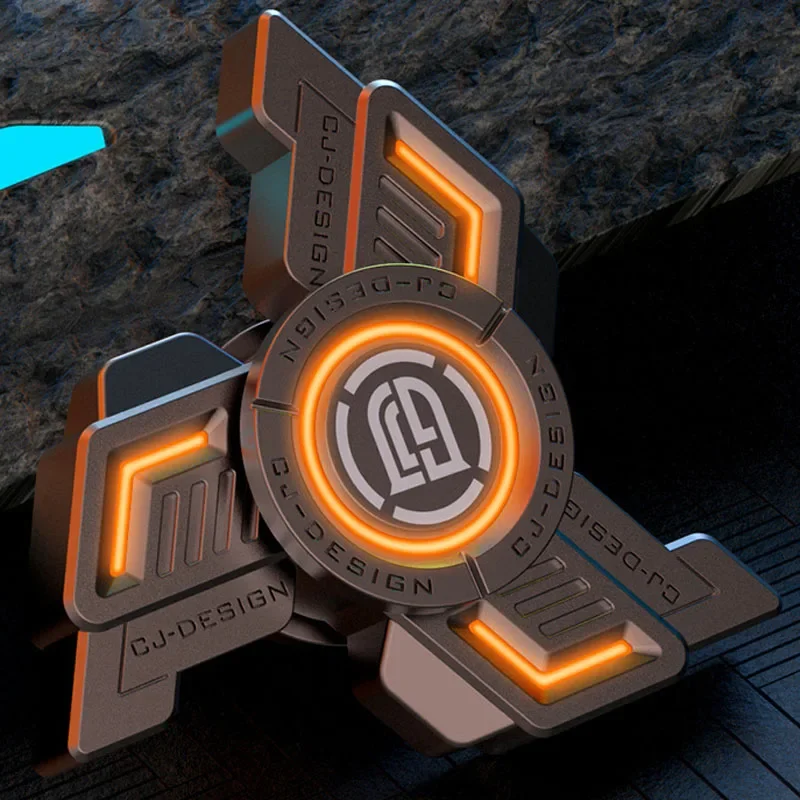 Mini inteligentné fidget spinner hračky All-Metal Luminát Small prsty Gyro Set pre študentské deti