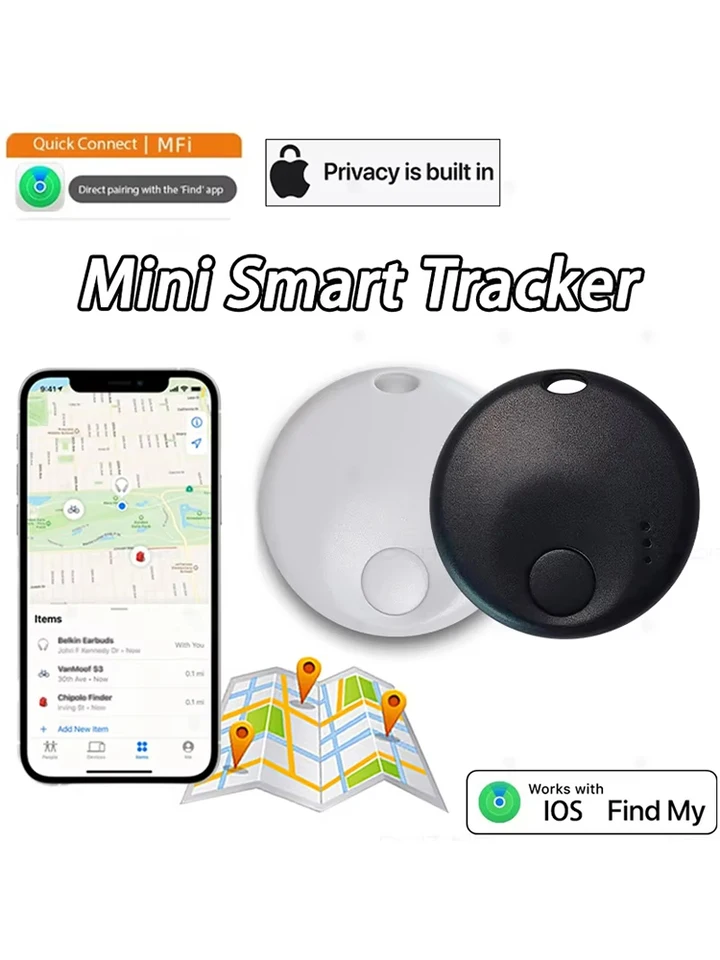 Mini inteligentné vyhľadávacie značky lokalizátor Detská domáce zvieratá Pet peňaženka batožina Sledovanie anti-lost zariadenia pre iOS funguje s nájdením môjho