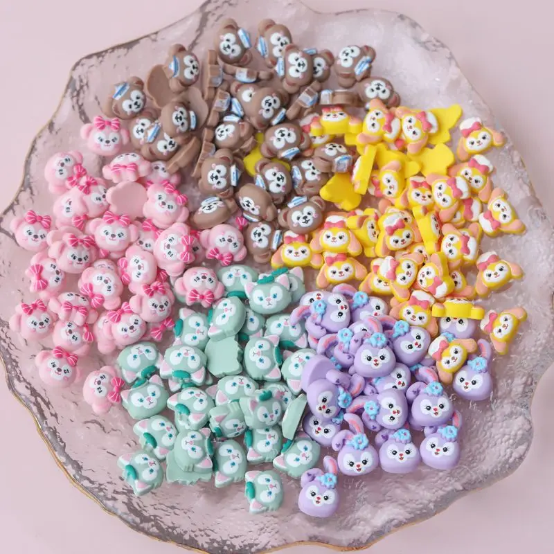 Mini karikatúra Stellalou ShellieMay Cookieann Gelatoni Bear Duffy Kawaii Nový manikúra telefónny prípad dekorácie Príslušenstvo Veľkoobchod