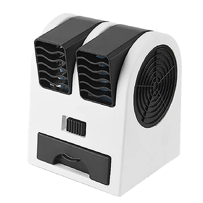 Mini klimatizácia 3-v-1 ventilátor Čistifikátor pre domáci/vonkajší USB/batéria prenosný tichý chladič tichého vzduchu