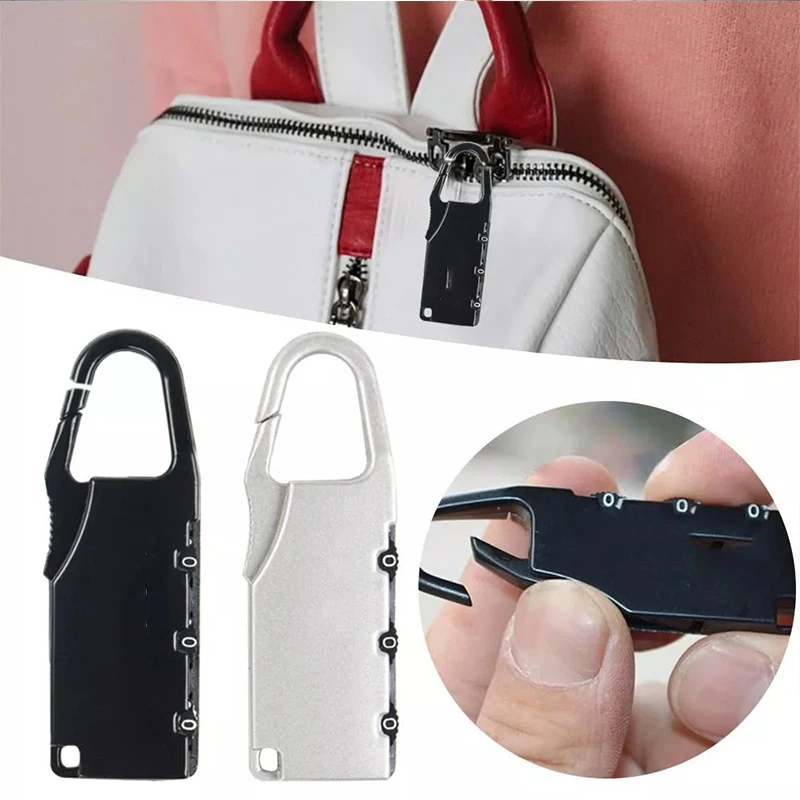 Mini kombinované zámky heslo zámky proti krádeži cestovná kabelka zips zips zámok zámok batožiny zámok zliatiny zliatiny vrecka Balíčka zámok