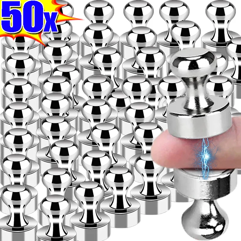 Mini kov Strong neodymium magnetické pushpins úložný háčik domáca kuchyňa chladnička tvare sakra